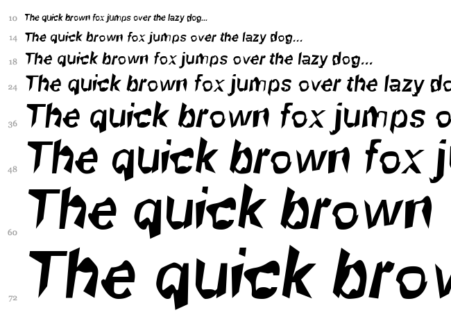Robot Killer font waterfall